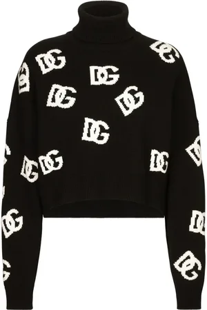 Dolce & Gabbana Suéter tejido con logo en intarsia