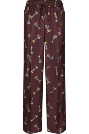 Dolce & Gabbana Pantalones con estampado de ajedrez