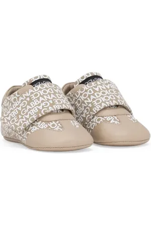 Dolce & Gabbana Tenis con cierre autoadherente y logo estampado