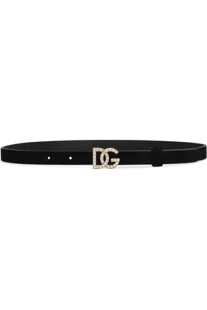 Dolce & Gabbana Cinturón de gamuza con hebilla