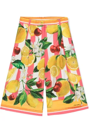 Dolce & Gabbana Pantalones anchos con limón estampado