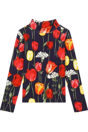 Dolce & Gabbana Playera con tulipán estampado