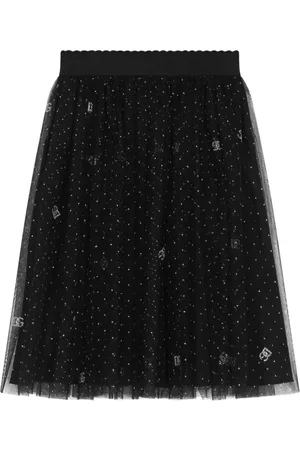 Dolce & Gabbana Falda con logo estampado
