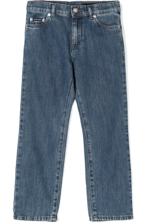 Dolce & Gabbana Jeans rectos con placa del logo