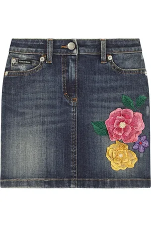 Dolce & Gabbana Falda con bordado floral