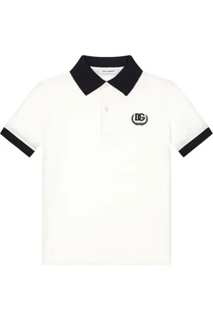 Dolce & Gabbana Playera tipo polo con logo estampado