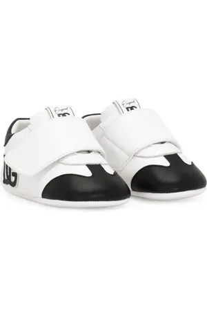 Dolce & Gabbana Tenis con cierre autoadherente y logo estampado