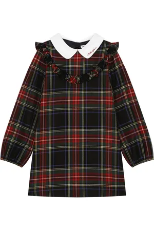 Dolce & Gabbana Vestido corto con cuadros estampados
