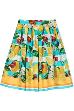 Dolce & Gabbana Falda plisada con varios estampados