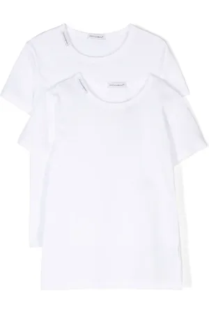 Dolce & Gabbana Set de dos playeras con etiqueta del logo