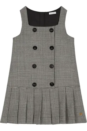 Dolce & Gabbana Vestido plisado con motivo de cuadros