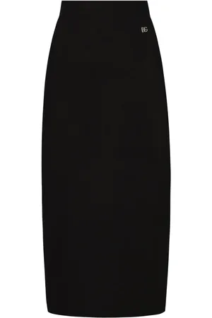 Dolce & Gabbana Falda lápiz con logo DG