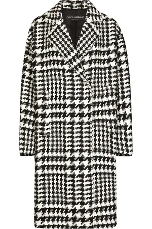 Dolce & Gabbana Abrigo con motivo pied de poule