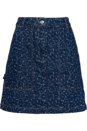 Maison Kitsuné Falda corta de mezclilla