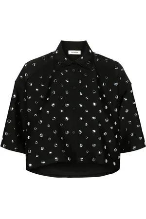 Sandro Camisa corta con apliques