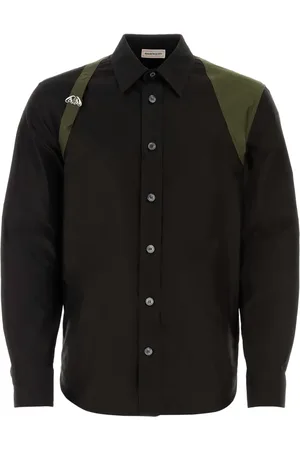 Alexander McQueen Camisa con placa del logo