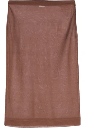 Saint Laurent Falda midi lápiz tejida