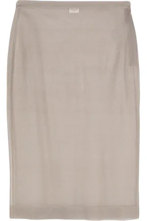 Saint Laurent Falda midi lápiz tejida