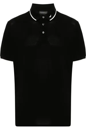 Emporio Armani Playera tipo polo con logo bordado