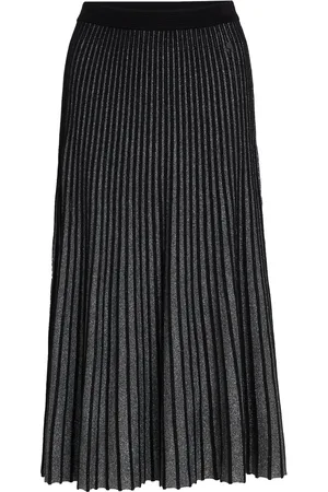 Karl Lagerfeld Falda midi con diseño plisado