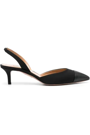 Aquazzura Zapatillas con puntera en contraste y tacón de 60mm