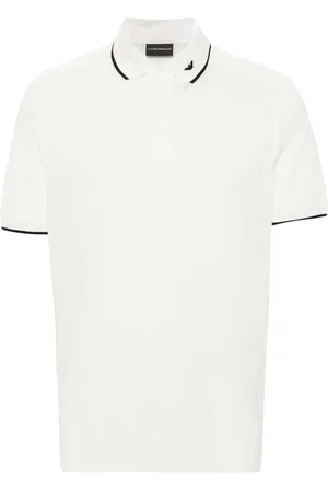 Emporio Armani Playera tipo polo con logo bordado