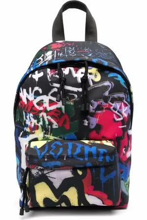 Vetements Mochila con estampado de grafiti