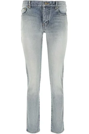 Saint Laurent Jeans rectos con tiro medio