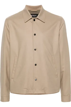 Kiton Chamarra con logo y apliques