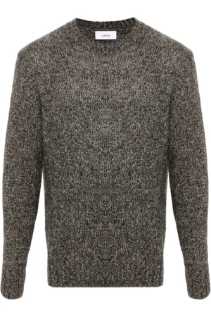 LARDINI Suéter con cuello redondo y mangas farol