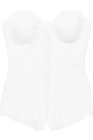 GIUSEPPE DI MORABITO Top estilo bustier con encaje floral