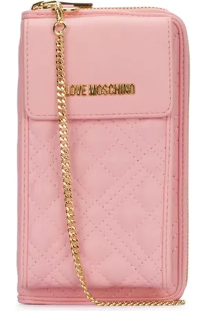 Moschino Bolsa para celular con letras del logo