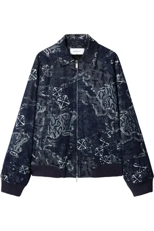 OFF-WHITE Chamarra bomber con motivo en jacquard
