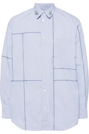 DOUBLET Camisa con rayas estampadas