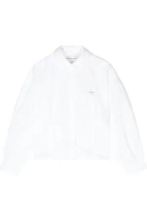 Calvin Klein Camisa de popelina manga larga