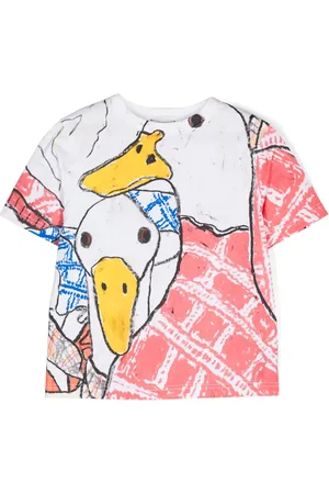 Burberry Playera con ilustración estampada