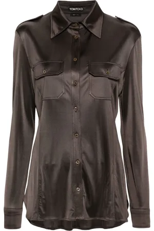 Tom Ford Camisa con efecto brillante