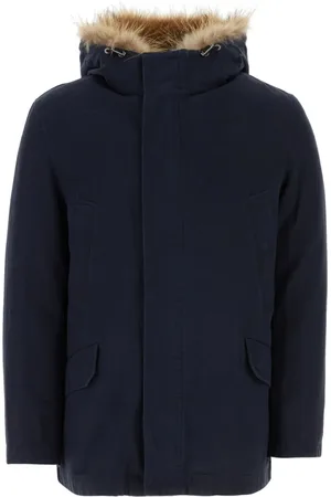 YVES SALOMON Parka con capucha y ribete texturizado
