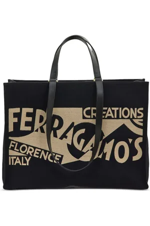 Salvatore Ferragamo Tote grande con logo estampado