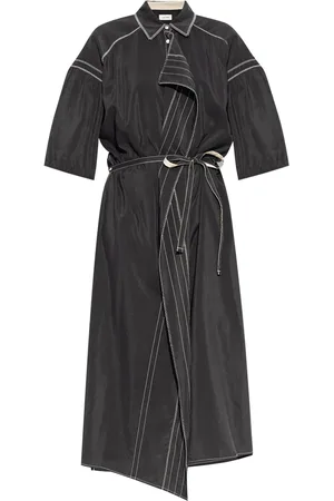 LEMAIRE Vestido camisero asimétrico con bordado