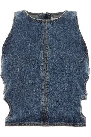 Chloé Camiseta de mezclilla con cierre