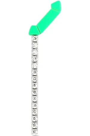 Eera Arete Paris en plata de ley con diamante