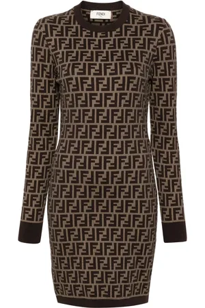 Fendi Vestido corto Zucca