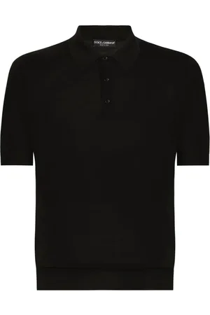 Dolce & Gabbana Playera tipo polo de tejido fino