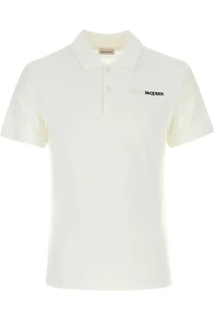 Alexander McQueen Playera tipo polo de piqué