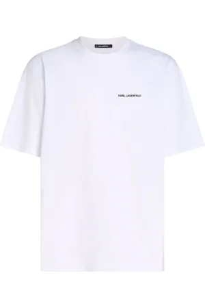 Karl Lagerfeld Playera con franja del logo