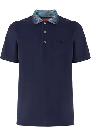 Missoni Playera tipo polo con letras del logo
