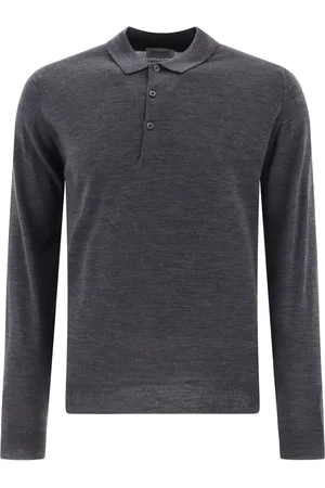 JOHN SMEDLEY Playera tipo polo de manga larga