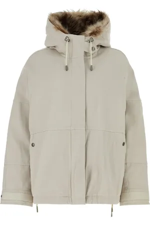 YVES SALOMON Parka capitonada con capucha removible