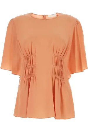 Chloé Blusa de seda con mangas murciélago